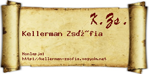 Kellerman Zsófia névjegykártya